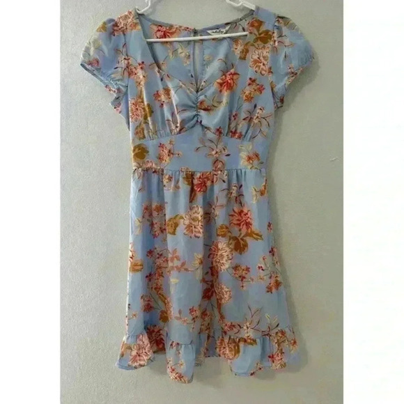 Indulge Short Flounced dress flowered size M‎ - Picture 1 of 4